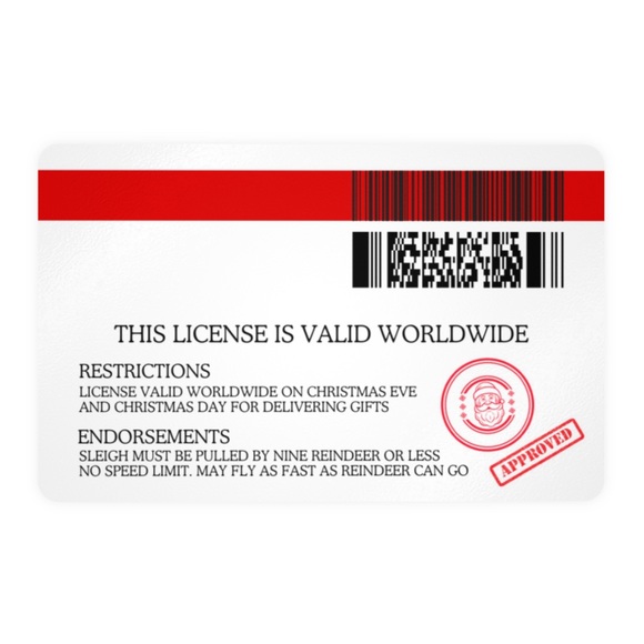 NEW: Elf On A Shelf Driver License Novelty Card - Picture 6 of 6